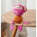 natural rubber monkey shaped latex feeder dog toys